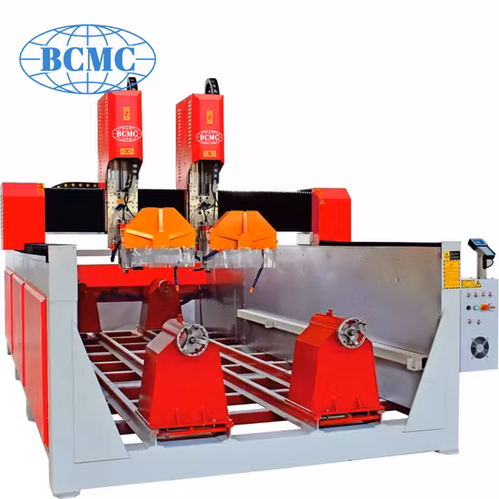 Bcmc Automatic 3D CNC Router Series Stone Carving Machine Engraving Stone Pillar Machinery Price Stone Curving Machine